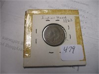 479-1863 INDIAN HEAD PENNY