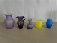 5-pc. Glass Pitchers & Vase