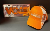 3 Tennessee Vols Hats & Licensr Plate