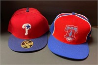 4 Licensed Fitted Phillies Hats NWT