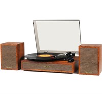 $120Vinyl Record Player with External Speakers, 3