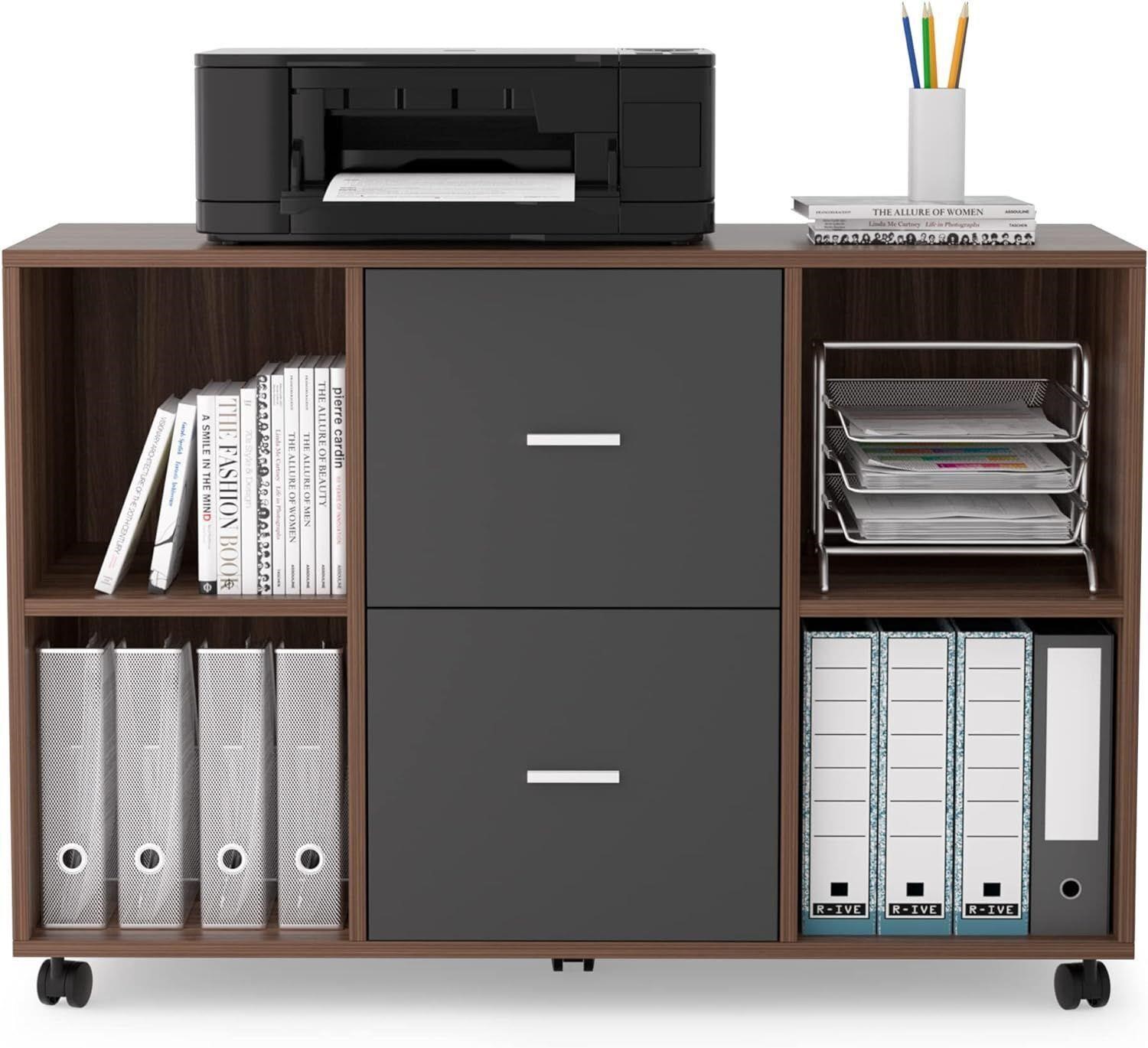 2-Drawer Wood File Cabinet