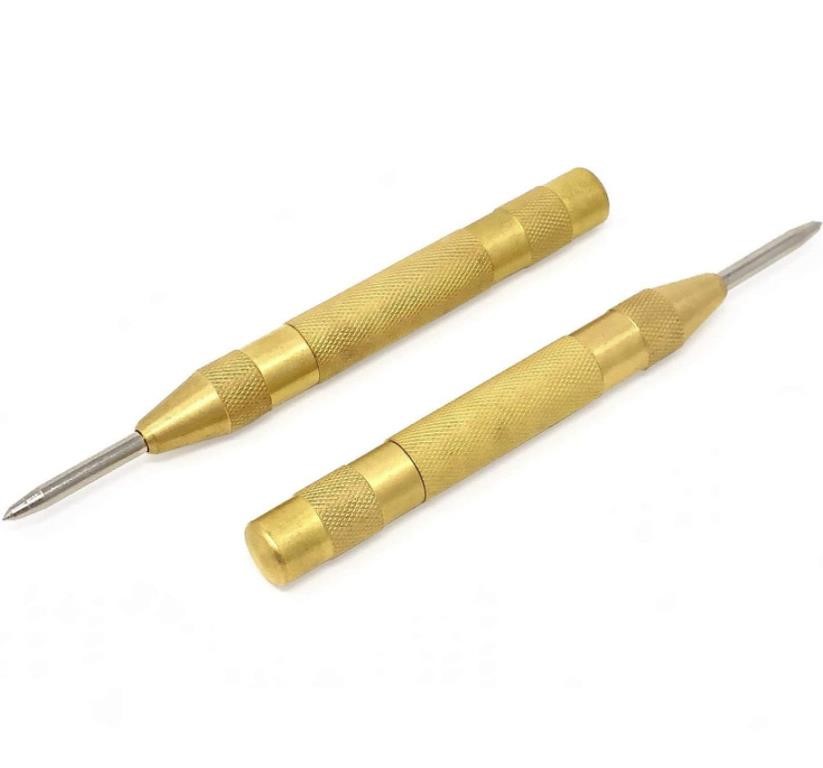 AUTOMATIC CENTER PUNCH - 5 INCH BRASS SPRING
