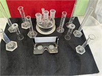 *LARGE LOT OF CHEMISTRY LAB GLASS EQUIPMENT &