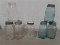 Asst. Quart Canning Jars w/ Aqua Ball