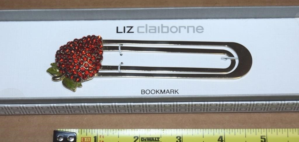 Liz Claiborne Juicy Fruit Strawberry Bookmark NEW