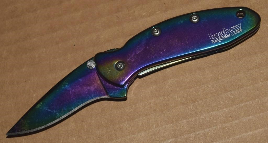 Kershaw Ken Onion USA Rainbow Chive 1600VIB Knife