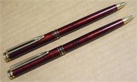 Vtg Sharp International Red Pen & Pencil Set
