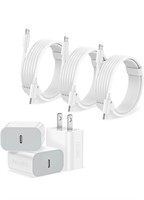 NEW $30 (6') 3-Pack iPhone Charger
