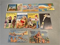 SELECTION OF VINTAGE RISQUE AND FUNNY POSTCARDS