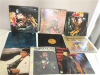 Vtg Santana, Hendrix , Jackson Vinyl Record Lot