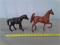 (2) Horse Statues