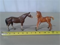 (2) Cast Iron Horses