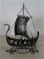 1960's Metal Viking Ship