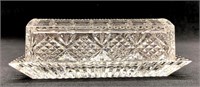 Shannon Crystal by Godinger - Covered Butter Dish