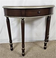 Demilune Accent Table w/ 1 Drawer