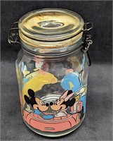 Vintage Disney World Drive In Glass Jar With Lid