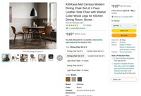 B8846  KithKasa Dining Chair Set of 4