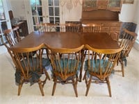 S. Bent & Bros. Colonial Style Dining Table &