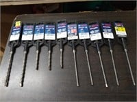 10 BOSCH Assorted Masonry Drill Bits.