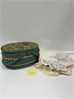 Penneys Sewing Basket & Hand Stitched Patchwork