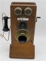 ORIGINAL KELLOGG SWITCHBOARD OAK TELEPHONE NICE