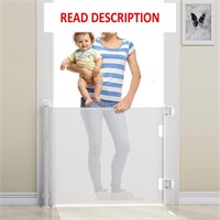 $44  BabyBond 33*71in Retractable Baby Gate  White