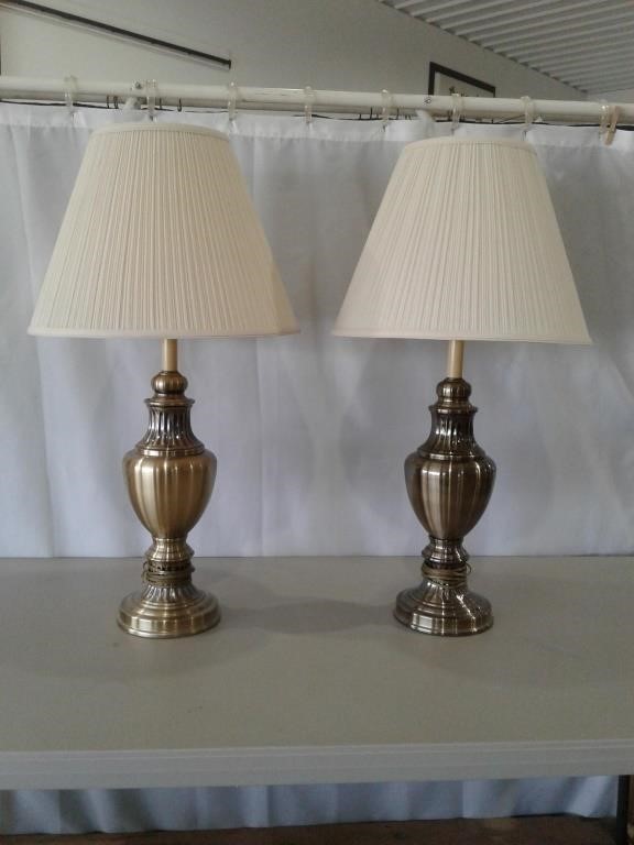 Pair of 32" Table Lamps