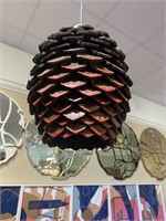 Small Brown and Red  Pirarucu Chandelier