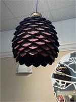 Large Brown and Red  Pirarucu Chandelier