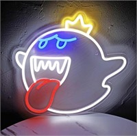 Neon Sign King Boo The Ghost Face LED Neon Light