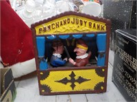 Punch & Judy cast iron bank repro