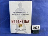 HB Book, No Easy Day By Mark Owen w/Kevin