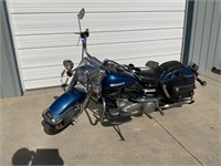 Blue Harley 1200