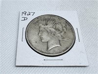 1927 D Peace Dollar 90% Silver