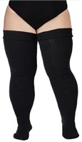 PLUS SIZE WOMENS THIGH HIGH SOCKS FOR THICK