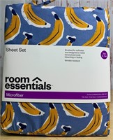 Room Essentials Sheet Set Twin/XL Bananas