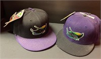 6 Tampa Bay Rays Licensed Fitted Hats NWT