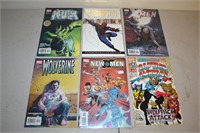 Six Marvel Comic Books