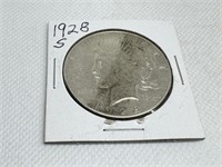 1928 S Peace Dollar 90% Silver