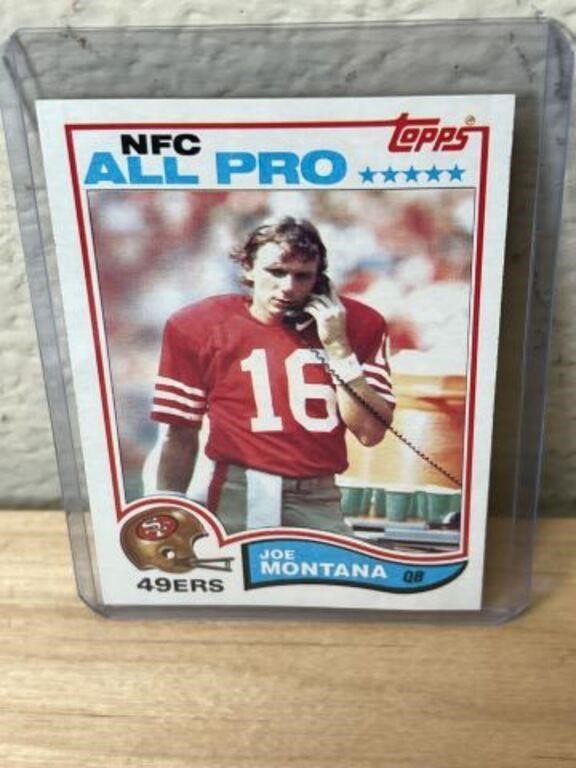 1982 Topps Joe Montana  NFC All Pro San