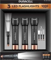 DURACELL DURABEAM LED Flashlight 1000 Lumens 3Ct