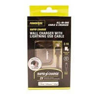 Powerxcel Wall Charger with Lightning USB Cable |