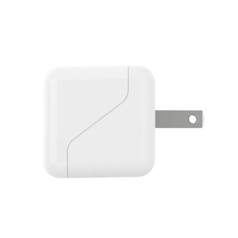 Dual Port USB-A/USB-C Wall Charger - White