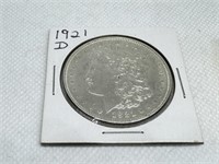 1921 D Morgan  Dollar 90% Silver
