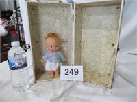 VTG RUBBER DOLL IN CASE