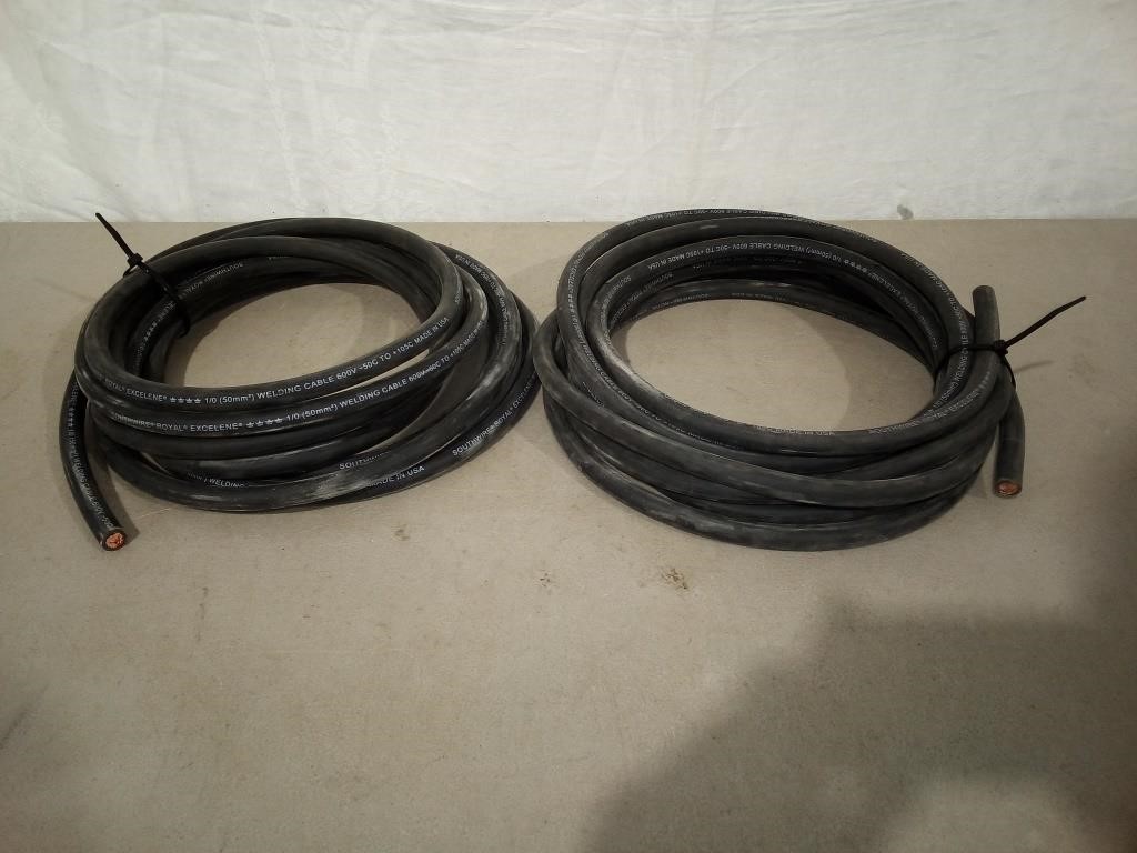 (2) 20' Welding Cables