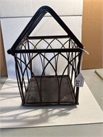 HEAVY METAL DECORATIVE HOUSE FOR PLANTS OR