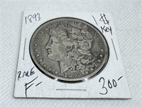 1893 Key Date Morgan  Dollar 90% Silver