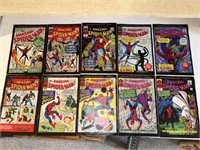 SELECTION OF SPIDER-MAN COMIC BOOKS # 3 4 5 6 7